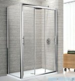 Novellini Drzwi prysznicowe przesuwne LUNES P 126 cm szkło przejrzyste profil srebrny LUNESP126-1B