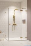 Radaway Essenza Pro Brushed Gold Kdj kabina 80x75cm prawa szczotkowane złoto 10097080-99-01R/10098075-01-01