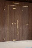 Radaway Essenza Pro Brushed Gold Kdj+S kabina 75x80x75cm lewa szczotkowane złoto 10097380-99-01L/10098075-01-01/10098075-01-01