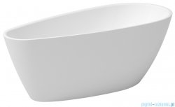 Besco Goya A-Line Glam srebrna 170x80cm wanna wolnostojąca akrylowa + syfon klik-klak czarny #WA-170-GSC