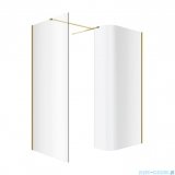Excellent Vidoq walk-in kabina prysznicowa gięta, ścianka prosta 120cm, ścianka gięta 93cm złoty połysk KAEX.1507.K.1200.0930.GL