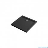 Excellent Forma X brodzik kwadratowy 80x80 cm struktura, czarny mat BREX.1402.080.080.BLN