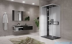 Novellini Glax 2 2.0 kabina z hydromasażem 100x70 lewa czarna G22A197SM1-1HU