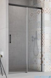 Radaway Idea Black Dwj drzwi wnękowe 120cm prawe czarny mat/szkło przejrzyste 387016-54-01R