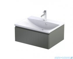 Oristo Brylant szafka podumywalkowa wisząca Ryflowana 60x25x45 oliwkowy mat OR36-SD1S-60-17R