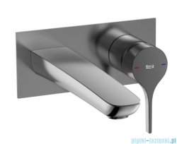 Roca INSIGNIA bateria umywalkowa podtynkowa ścienna Brushed Titanium Black EVERLUX-PVD A5A353ANM0