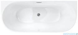Corsan Mono wanna wolnostojąca przyścienna 150x75 cm biała + syfon klik-klak E-029MCH