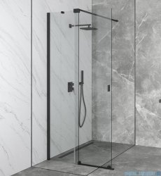 Besco Vayo Black kabina walk-in 120x200cm przejrzyste VYB-120-200C
