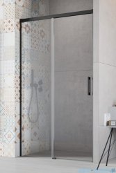 Radaway Idea Black 8 Dwj drzwi wnękowe 150cm lewe czarny mat/szkło przejrzyste 10330770-54-01L/10350703-01-01