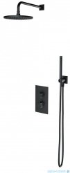 Omnires Contour system prysznicowy podtynkowy termostatyczny antracyt SYSCT11AT