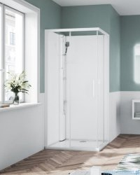 Novellini Glax 1 2.0 kabina standard 100x80 lewa biała G21A198ST-1UU