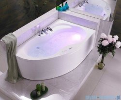 Poolspa Wanna asymetryczna MISTRAL 160x105 prawa + hydromasaż Smart 1 PHA6F10ST1C0000