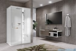 Novellini Glax 2 2.0 kabina z hydromasażem 120x90 prawa total biała G222P299DT1-1UU