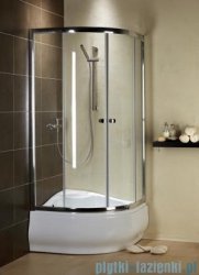 Radaway Premium A Kabina półokrągła 80x80x170 szkło grafitowe 30411-01-05