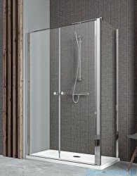 Radaway Eos II DWD+S Kabina 100x80 lewa szkło przejrzyste + brodzik Argos D + syfon 3799492-01/3799410-01R/4AD810-01