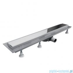 Schedpol Base-Low odpływ liniowy z maskownicą Steel 100x8x6,5cm OLSL100/ST-LOW