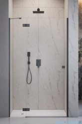 Radaway Essenza Brushed GunMetal Dwj drzwi wnękowe 130cm lewe szczotkowany grafit/szkło przejrzyste 1385017-92-01L