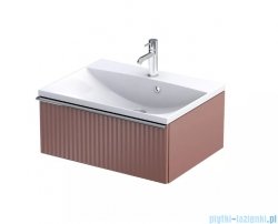 Oristo Etna Konsola podumywalkowa wisząca Ryflowana 60x45x25 ceglany mat OR52-SD1S-60-19R