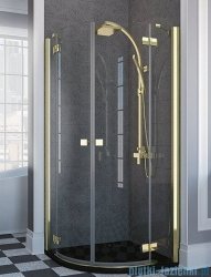 Radaway Almatea PDD GOLD kabina półokrągła 100x100 szkło przejrzyste 30522-09-01N