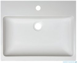 Sanplast Free Mineral umywalka prostokątna nablatowa z otworem Unbo-M/FREE 55x45x8 cm 640-280-1200-01-000