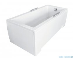 Besco Modern 130x70cm wanna prostokątna + obudowa + syfon #WAM-130-MO/#OAM-130-MO/19975