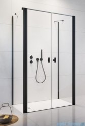 Radaway Nes Black DWD+2S kabina 100x80x100cm czarny mat/szkło przejrzyste 10040100-54-01/10035080-54-01/10040100-54-01