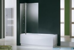 Novellini Parawan Aurora3 98x150cm profil biały szkło satyna AURORAN3-4A
