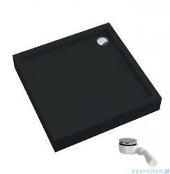 Schedpol Schedline Favory Plus brodzik kwadratowy 90x90x16cm Czarny Mat 3ST.F1K-9090/C/MG