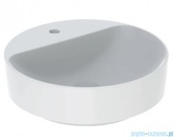 Geberit VariForm Umywalka okrągła z półką, bez przelewu 45cm KeraTect 500.770.00.2