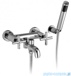 Omnires Modern bateria wannowa z kompletem natryskowym chrom C304CR