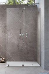 Radaway Furo Brushed Nickel kabina Walk-in 130x200cm prawa szczotkowany nikiel 10106688-91-01R/10110644-01-01