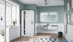 Novellini Glax 1 2.0 kabina z sauna parową 100x70 lewa czarna G21A197SM5-1HH