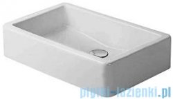 Duravit Vero umywalka stawiana szlifowana bez przelewu bez półki na baterię 600x380 mm 045560 00 00