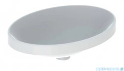 Geberit VariForm Umywalka owalna wpuszczana w blat 55x40cm bez przelewu szkliwiony spód KeraTect 500.719.00.2