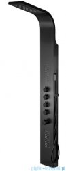 Corsan Samsara panel natryskowy z termostatem stalowy czarny S-003TSC