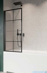 Radaway Nes 8 Black Pnj I Factory parawan nawannowy 60cm lewy czarny mat/szkło przejrzyste 10061060-54-55L