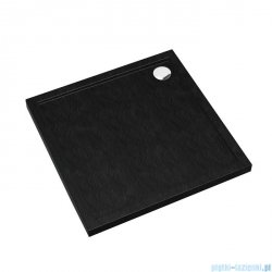 Schedpol Caspar New brodzik kwadratowy + syfon 90x90cm Black Stone 3.2331/C/ST