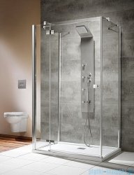 Radaway Kabina prysznicowa Almatea KDJ+S 80x120x80 lewa szkło przejrzyste + brodzik Doros D + syfon 31542-01-01L1/31542-01-01L2