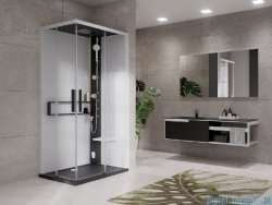 Novellini Glax 2 2.0 kabina masażowo-parowa 80x80 czarna G22A80M5-1HU
