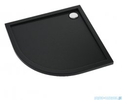 Schedpol Schedline Sharper brodzik półokrągły Czarny Mat 80x80x4,5cm 3S.S2O-8080/C/MG