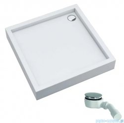 Schedpol Schedline Favory Plus brodzik kwadratowy 90x90x16cm White Stone 3ST.F1K-9090/B/ST