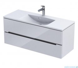 Oristo Silver Uni szafka z umywalką 120x50x46cm biały połysk OR33-SD2S-120-1-V3/UME-AM-120-92-C
