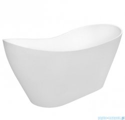 Besco Viya 170x72cm wanna wolnostojąca konglomeratowa MATOWA + syfon klik-klak chrom #WMMB-170V