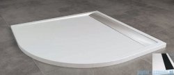 SanSwiss Ila Wir Brodzik półokrągły 90x90cm kolor biały/czarny WIR550900604