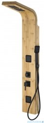 Corsan Bao panel natryskowy z mieszaczem czarny drewno bambusowe B-022MBC