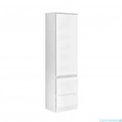 Oristo Brylant szafka boczna wysoka lewa 142x35x34cm biały połysk OR36-SB1D2S-35-1-L