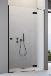 Radaway Essenza 8 Black Dwj drzwi wnękowe 130cm prawe czarny mat/szkło przejrzyste 10480812-01-01R/10460437-54-01R