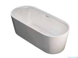 Riho Modesty owalna wanna wolnostojąca Riho Fall napełnianie przez przelew 170x76cm MATOWA B090005105