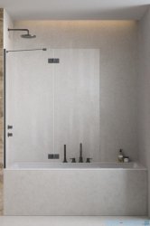 Radaway Essenza Brushed GunMetal PND II parawan nawannowy 130cm lewy szczotkowany grafit/przejrzyste 110002130-92-01L