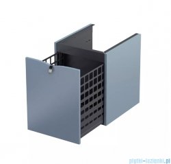 Oristo Siena szafka niska z koszem 40x50x45cm szaroniebieski mat OR45-SN1S-40-16